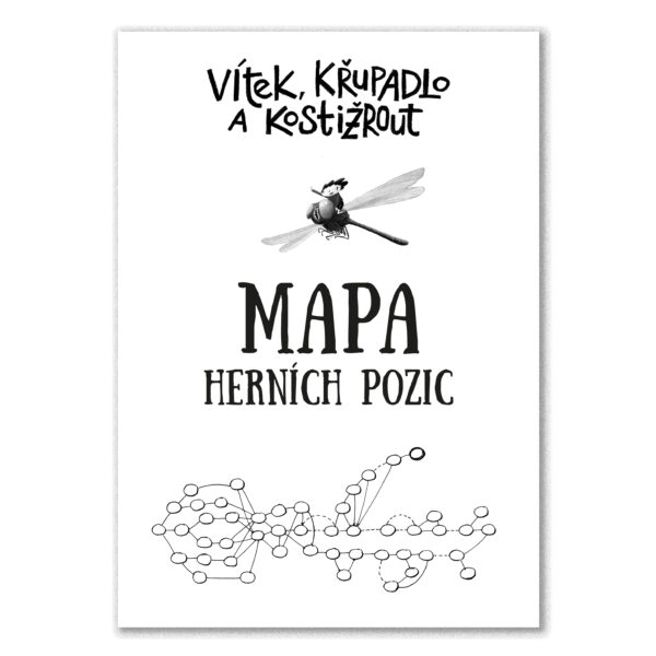 Gamebook Vítek, křupadlo a kostižrout - mapa herních pozic